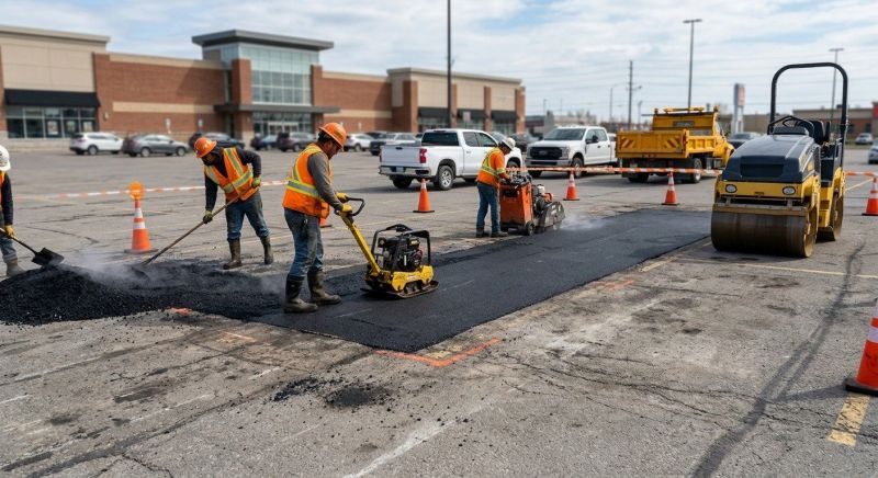 Asphalt Parking Lot Repair in Orange County, CA