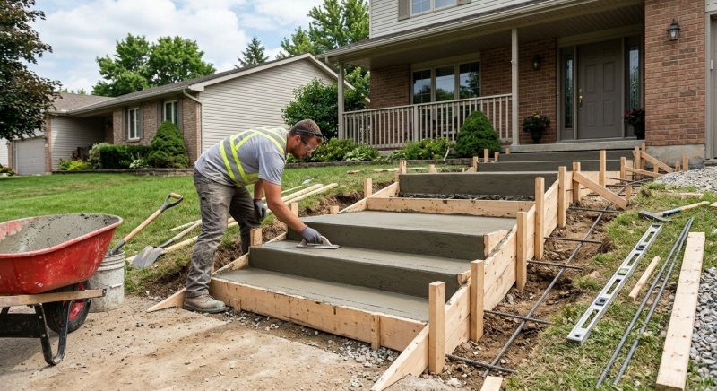 Steps Pouring in Denver, CO